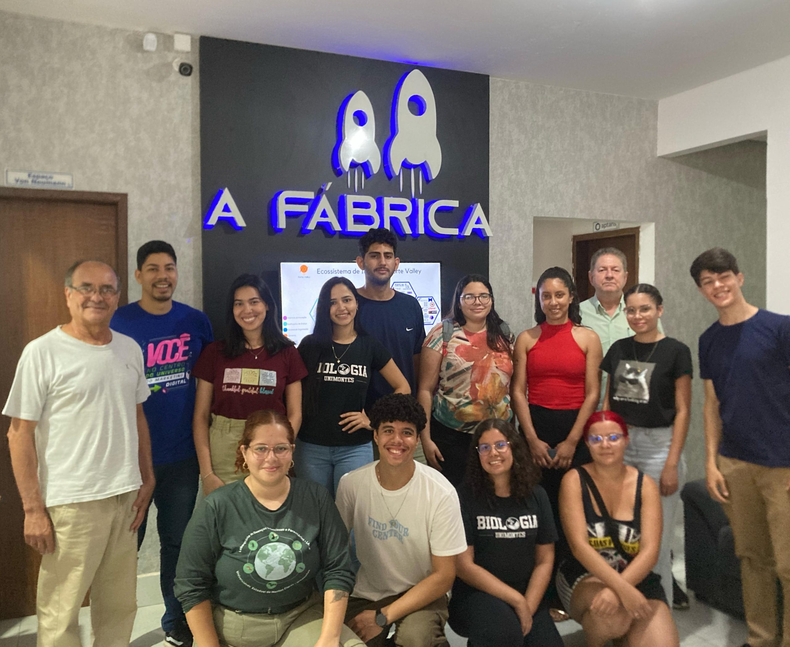 Visita dos Acadêmicos 8º período de Biologia Unimontes na Aceleradora A Fábrica